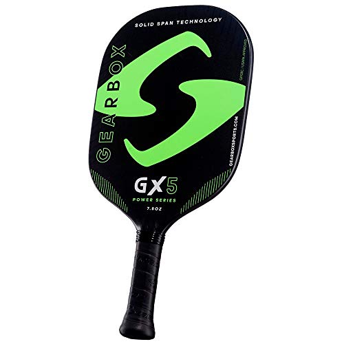 Gearbox GX5 Power 7.8oz 3-15/16in Carbon Fiber Green Pickleball Paddle