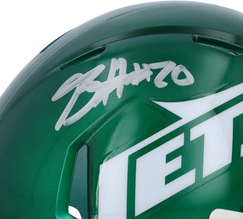 Breece Hall New York Jets Autographed 2024 Speed Mini Helmet - Autographed NFL Mini Helmets