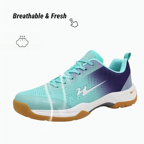 cungel-Tennis-Badmintion-Pickleball-Shoes Unisex No-Slip Pickleball & Tennis Shoes | Lightweight Breathable Court Shoes for Men and Women Green