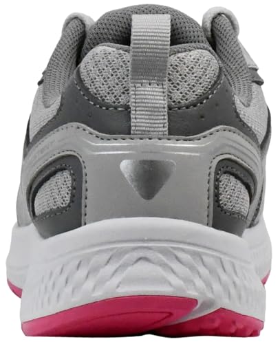 Skechers Women's Go Run Consistent Shoes, Grey/Pink, 7 M