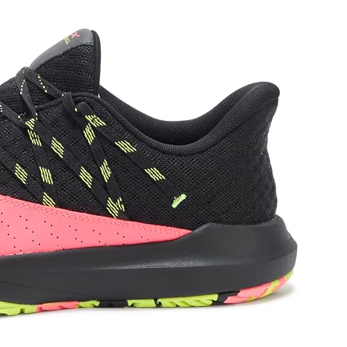 Skechers Men's Viper Court Rally Pickleball Sneaker, Coral/Multi, 9.5