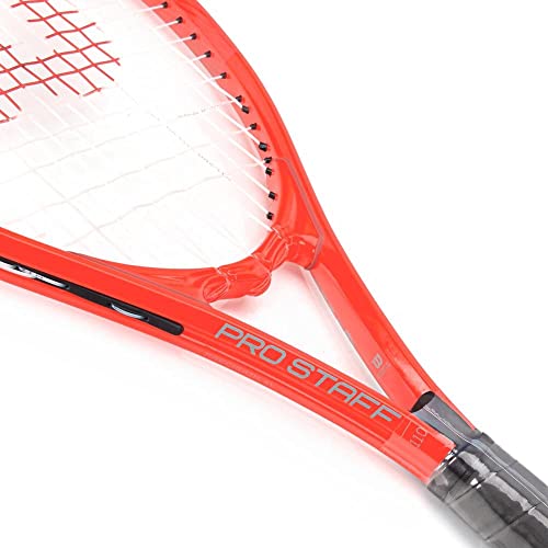 Wilson Pro Staff Precision XL 110 Adult Recreational Tennis Racket - Grip Size 3-4 3/8", Red