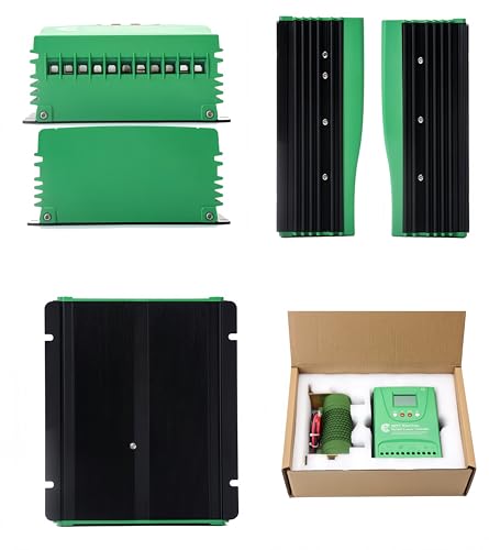 2000W Wind Solar Hybrid Charge Controller, 1000W Wind Turbine & 1000W Solar Panel Charge Controller, 12V/24V Battery Off Grid MPPT Boost Charge Regulator with Dump Load for Home Street Light