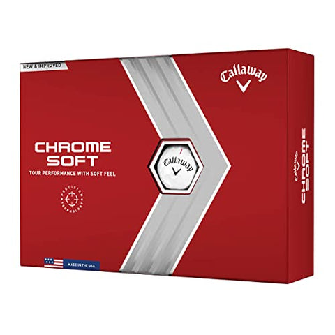 Callaway 2022 Chrome Soft Dozen Golf Balls White