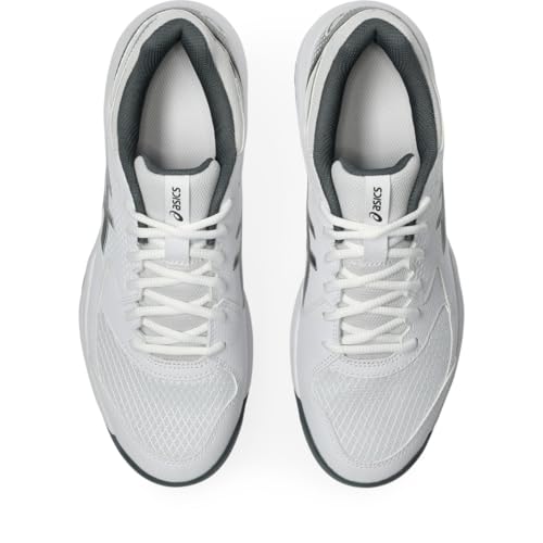 ASICS Men's Gel-Dedicate 8 Pickleball Shoes, 8.5, White/Gunmetal