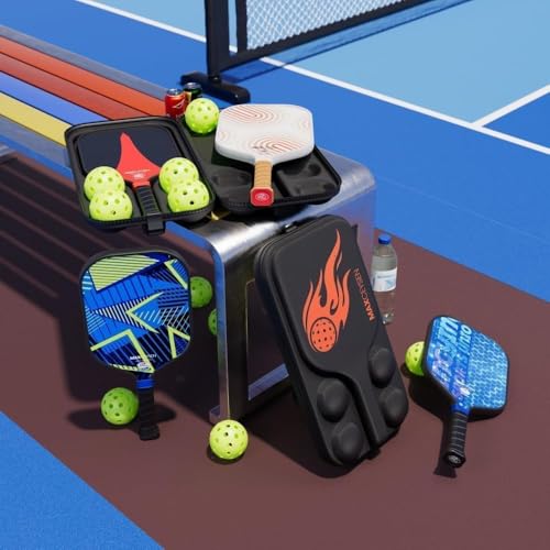 Maxceysen Pickleball Paddles T700 Carbon Fiber Surface Paddle USAPA Approved 16MM High Performance Lightweight Racket with Wide Face Long Grip for Men Women Beginner Starters Partners Couples