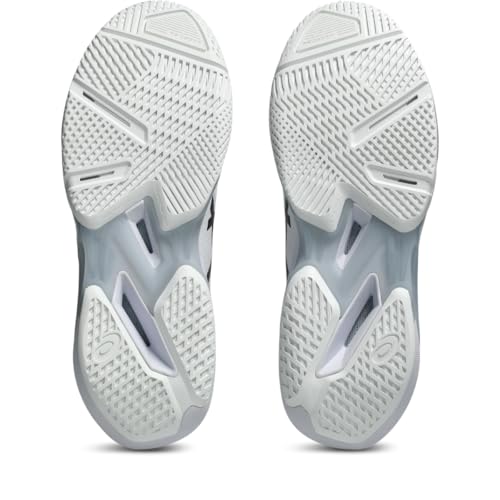 ASICS Men's Solution Speed FlyteFoam 4 Tennis Shoes, 10, White/Black