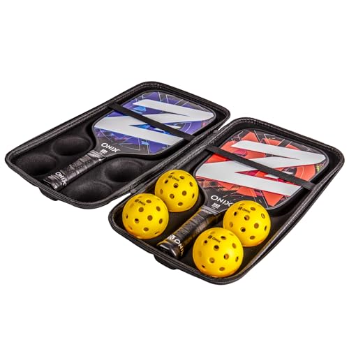 Onix Pickleball Z1 Starter Kit Includes Two Z1 Paddles, Four Fuse Pickleballs in Easy to Carry Case