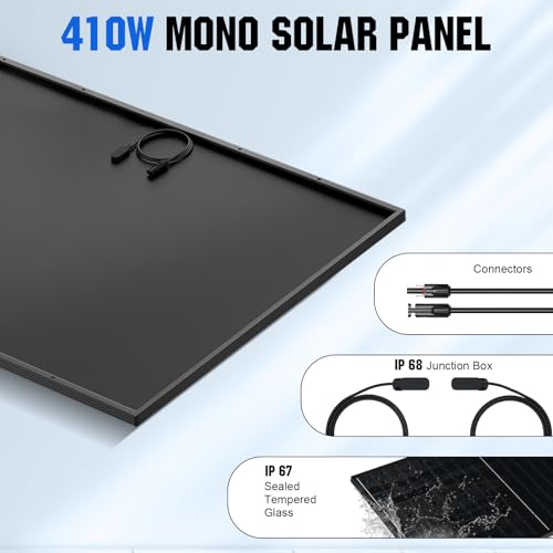 ECO-WORTHY 10000W Complete Off-Grid Solar Panel Kit for Home| 10KW 120V/240V Output Split Phase| 20.48kWh Lithium Battery with Rack| 9840 Watts Solar Panel PV
