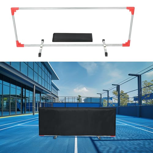 bimiti Pickleball Ball Barrier 3 Pack - Portable Indoor and Outdoor Court Edge Guard, Brandable Dividers & Net Kit（Black）