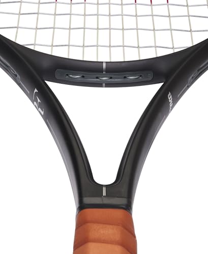 Wilson RF 01 Pro Strung Performance Tennis Racket - Grip Size 2-4 1/4", Strung with Sensation 16 Natural at Mid Range Tension