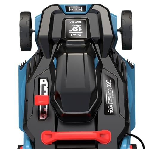 American Lawn Mower Company 51319 19-inch 13-Amp Corded Electric Push Lawn Mower with Grass Bag