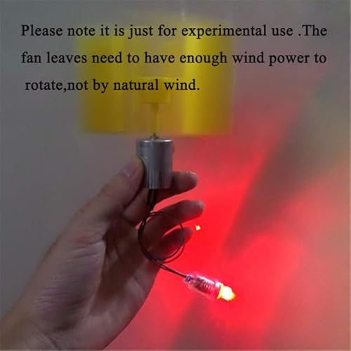 Mini Vertical Type Wind Turbine Generator Model for Teaching Physical Power Generation Principle and DIY Science Education Experiment 2PCS