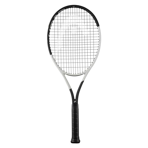 HEAD Speed MP 2024 Tennis Racquet - Strung Mid Tension with Velocity 16 Gauge, 4 1/2" Grip