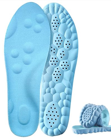 Plantar Fasciitis Feet Insoles,Cloud Insole for Men & Women, Support Orthotics, Energizing Comfort Shoe Insert, Breathable & Sweat-Absorbent, Arch Support Insole(M [US M: 8-8.5/W: 9-10])