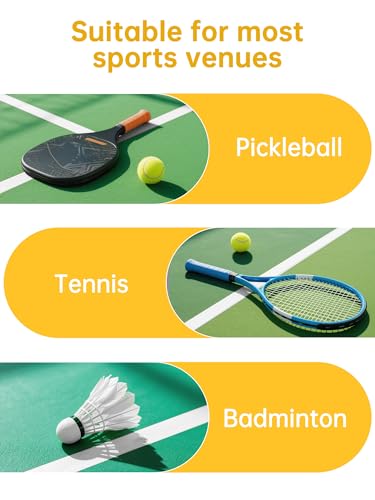 SONICTOP Pickleball Court Tape, 5PCS Pickleball Court Marking Kit Makes Full Size Outdoor Court White 2" x 263 ft Lengthened Tape for Temporary Court Lines No Residue Easy Installation(White)