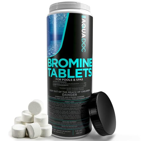 AquaDoc Bromine Tablets for Hot Tub & Spa - 1.5lbs Sanitizing Bromine Recommended for Hot Tubs