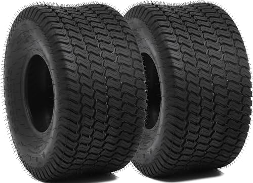 YITAMOTOR 20x10.00-8 Lawn Mower Tires (Set of 2), 4 Ply Tubeless Tractor Turf Tire, 20x10.00x8 Lawnmower Tires Fits Most Lawn & Garden Vehicle, 1190LBS Capacity