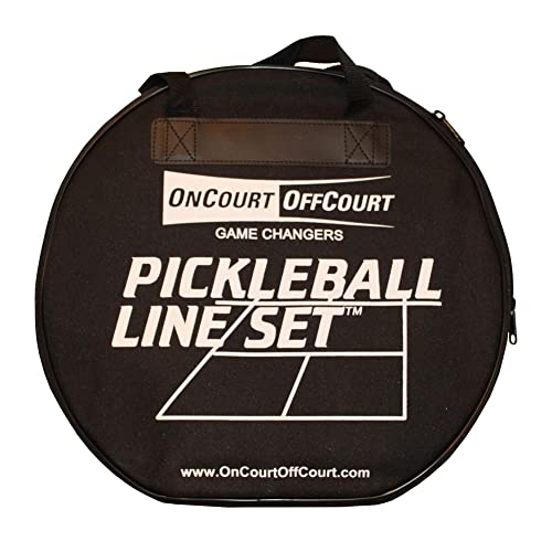 Oncourt Offcourt Pickleball Lines Set – Quickly Set Up Your Pickleball Court/Easier Than Taping/Carrying Case Included