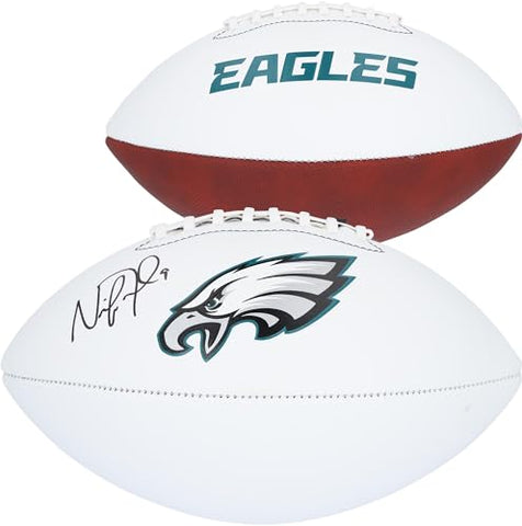 Nick Foles Philadelphia Eagles Autographed Franklin Panel Football - Autographed Footballs