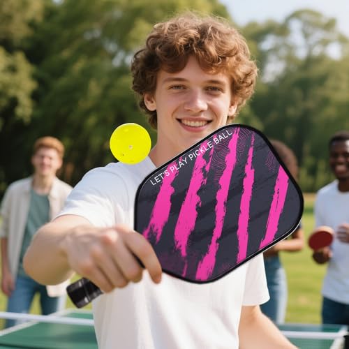TADHG Pickleball Paddle T700 Raw Carbon Fiber 16mm Control Honeycomb Core Frosted Grit Surface Balanced Power & Spin Racket for Intermediate and Advanced Players (Dewclaw)