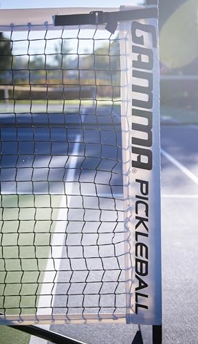 Gamma Portable Pickleball Net, 2mm Braided Indoor and Outdoor Pickleball Net for Practice, Friend and Family Games, and More, 22' with Carrying Bag