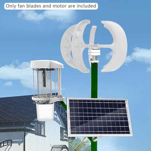600W Wind Turbine Generator With Controller, 5 Blades, Lantern Shape, Automatic Wind Angle Speed Regulation, 3-Phase AC Permanent Magnet for Home Use