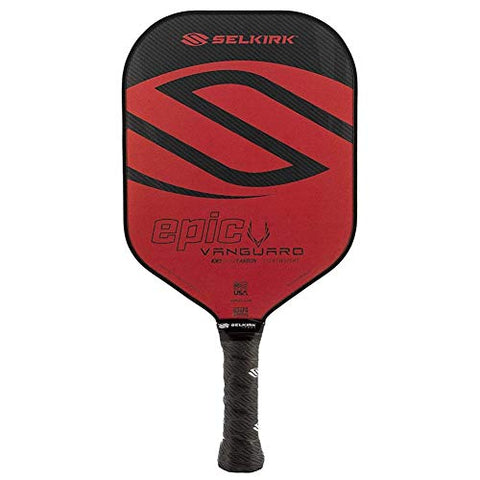 Selkirk Sport Vanguard Hybrid Pickleball Paddles | Carbon Fiber Pickleball Paddle with a Polypropylene X5 Core | Pickleball Rackets | Epic Lightweight Red