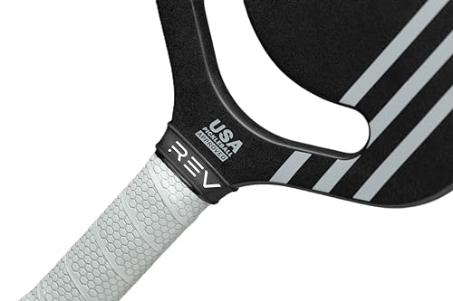 REV Pickleball Paddle – Platinum Carbon Fiber Pro Pickleball Racket – Professional Performance Paddle for Tournament Play – USAPA & PPA Approved