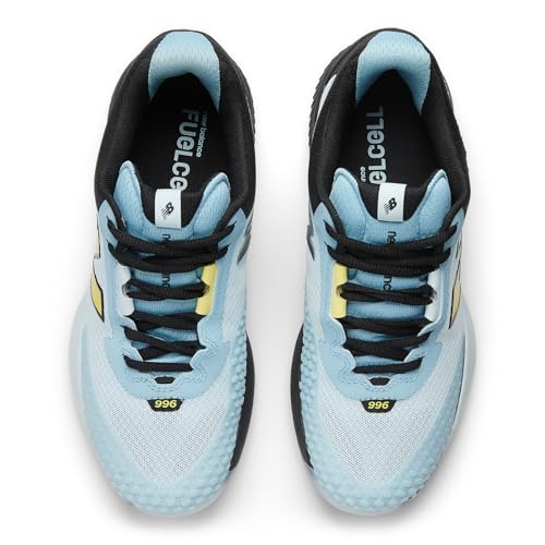 New Balance Women's FuelCell 996 V6 Tennis Shoe, Quarry Blue/Black/Firefly, 9 M