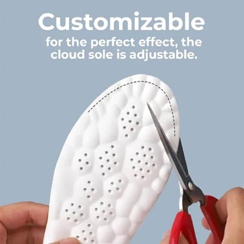 Soleflex Insoles, 4d Pickleball Insoles Inserts for Men and Women, Breathable Memory Foam Soles (3 Pairs, Men 10-11/Women 12-13)