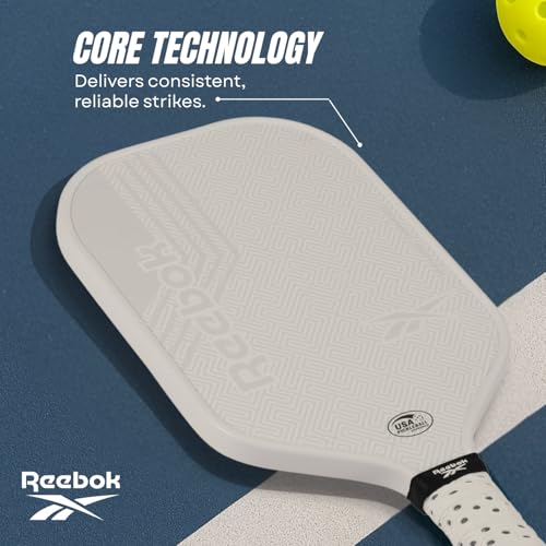 Reebok - Pro Geo Elongated Paddle, Premium Construction with Stylish Design, White