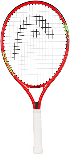 HEAD Speed Junior Pre-Strung Tennis Racquet, Lightweight Youth Tennis Racket for Kids & Beginners, Durable Aluminum Frame, Age 4-6, 21 inch, Red