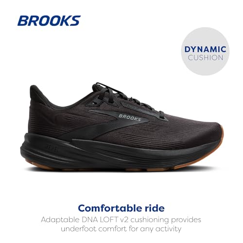 Brooks Women’s Revel 8 Neutral Running & Walking Shoe - Black/Black - 7 Medium