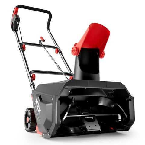 MZK 16-Inch Electric Walk-Behind Snow Blower with 20ft Throwing Distance, Electric Snow Blower with 13-Amp Motor,Directional Chute Control, Black(SB16A06)