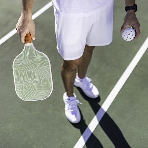Inscribe Premium Pickleball Paddle – Lightweight Honeycomb Core, Fiberglass Surface, Comfort Grip & Canvas Tote for Fun & Casual Play (Sage Green - 2PK)
