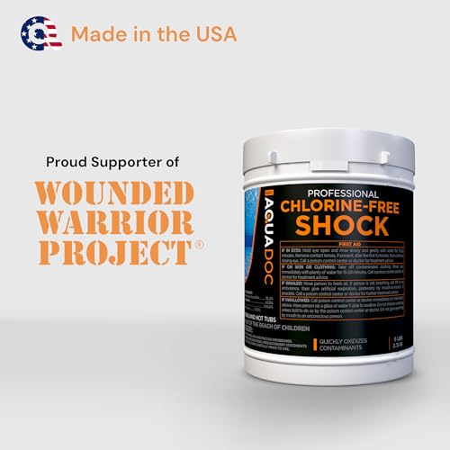 Aquadoc Non-Chlorine Spa Shock for Hot Tub - Chlorine Free Treatment & Enhanced Shock to Assist Bromine - Suitable Oxidizer - 5lbs