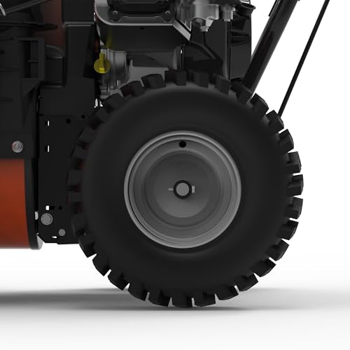 Yard Force More Info YF24-DS21-GSB2 24" Dual-Stage Snow Blower, 208cc Briggs & Stratton Engine, Electric Start, Clears 21” Deep Snow, LED Light