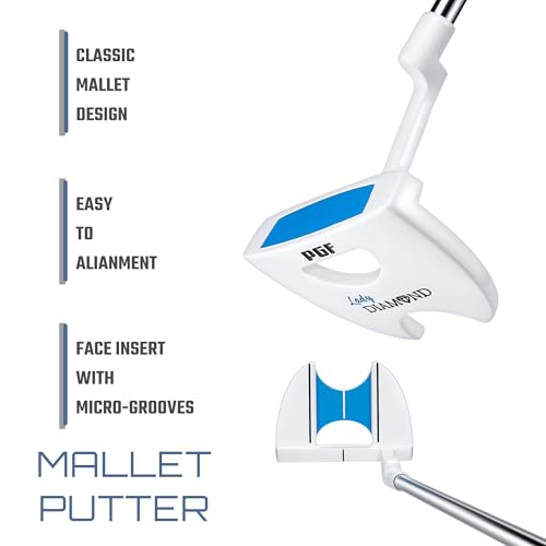 PGF Lady Diamond S5 Women's Complete Golf Club Package Set [Hand: Right] [Length: Standard][14-Pieces]
