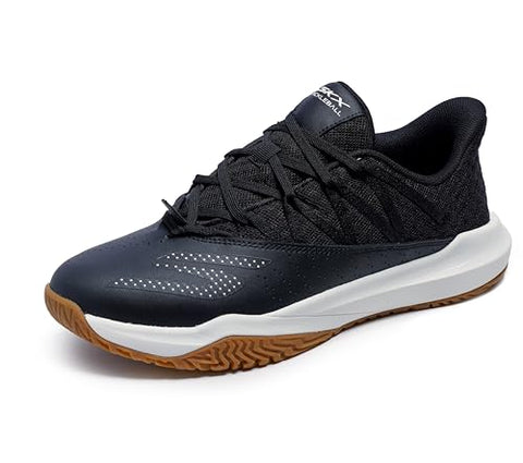 Skechers Men's Viper Court Rally Pickleball Sneaker, Black/White, 10