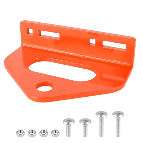 Zero Turn Mower Trailer Tow Hitch 1/4"(6mm) - Heavy Duty Lawn Mower Hitch with 3/4" Hole Center, Adjustable Slot Design, 2 Types of Carriage Bolts - Multi-Functional Trailer Hitch for Lawn Mowers