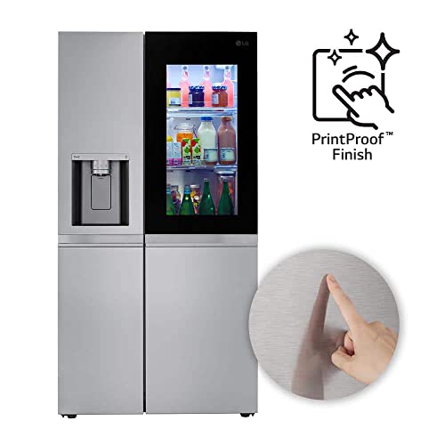 27 cu. ft. Side by Side Smart Refrigerator w/InstaView and Craft Ice in PrintProof Stainless Steel