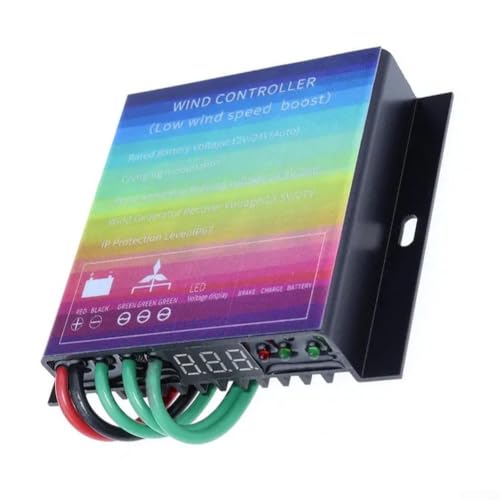 Wind Turbine Controller, 500/800W MPPT Wind Turbine Charge Controller with Overcharge Protection and Display(800w)