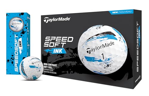 Taylormade SpeedSoft Ink Blue Golf Ball, 2024