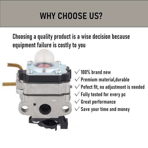 WS4200 Carburetor Compatible for 2018 Craftsman WS410 30cc 4 Cycle Gas Trimmer Craftsman cmxgtamdaxsc MTD 41adaxsc793 Replace 751-16046-4