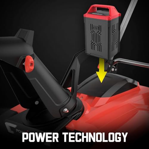 PowerSmart 80V 21-Inch Brushless Cordless Snow Blower, Electric Snow Blower 6.0Ah Battery and Charger Included