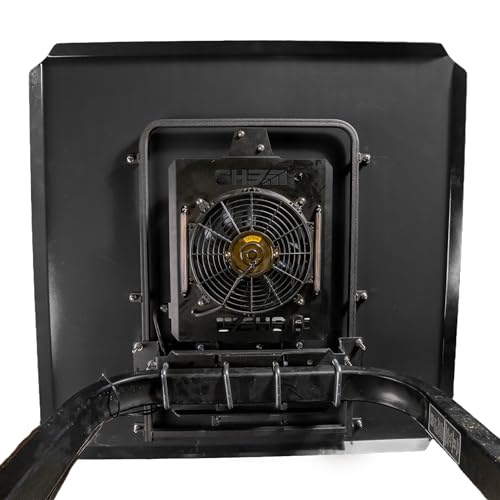 Zero-Turn Mower Canopy with Cooling Fan & LED Lights – Stay Cool & Protected While You Mow – Fits Most Zero-Turn Mowers (Black)