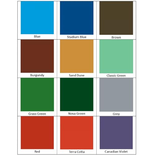 Do It Tennis Pickleball Court Build Package w Court Preparation Materials, Pickleball Court Equipment (Green Posts) & Blue Inbound + Sand Dune Outbound Paint