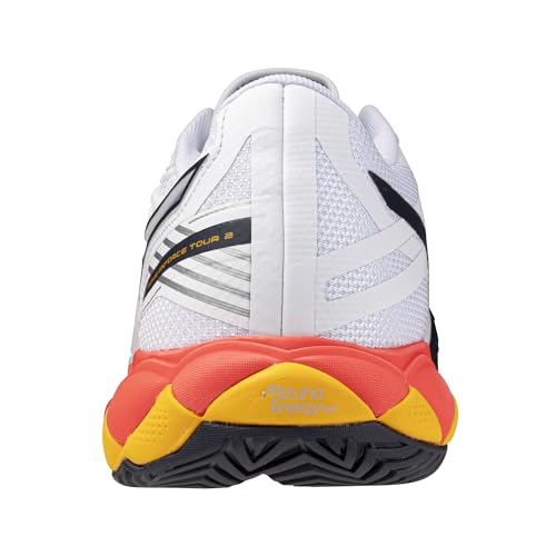 Mizuno Wave Enforce Tour 2 AC Men's Tennis Shoe,All Court Shoe, White-Baritone Blue, US Mens 10