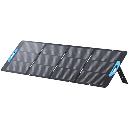 Anker SOLIX PS200 Solar Panel with Adjustable Kickstand, 200W Foldable Portable Solar Charger, IP67 Waterproof, 23% Higher Energy Conversion Efficiency, for Camping, RVs, and Blackouts（Renewed）